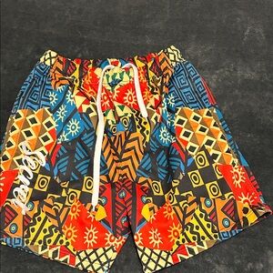 adidas Colorful Geometric Swim Trunks